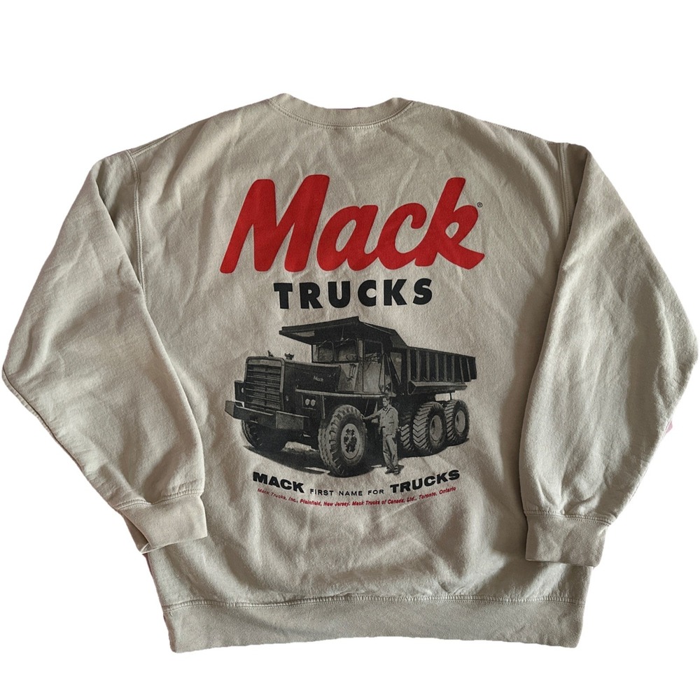 Mack Trucks, Crewneck Sweatshirt Size Large Workwear!